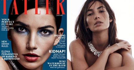 Lily Aldridge pozuje dla "Tatlera"