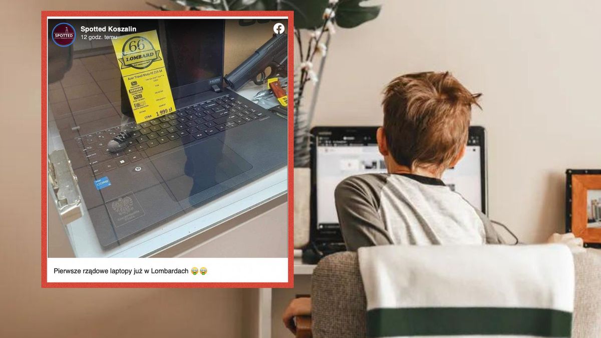 Państwowy laptop zamiast do ucznia trafił do lombardu.