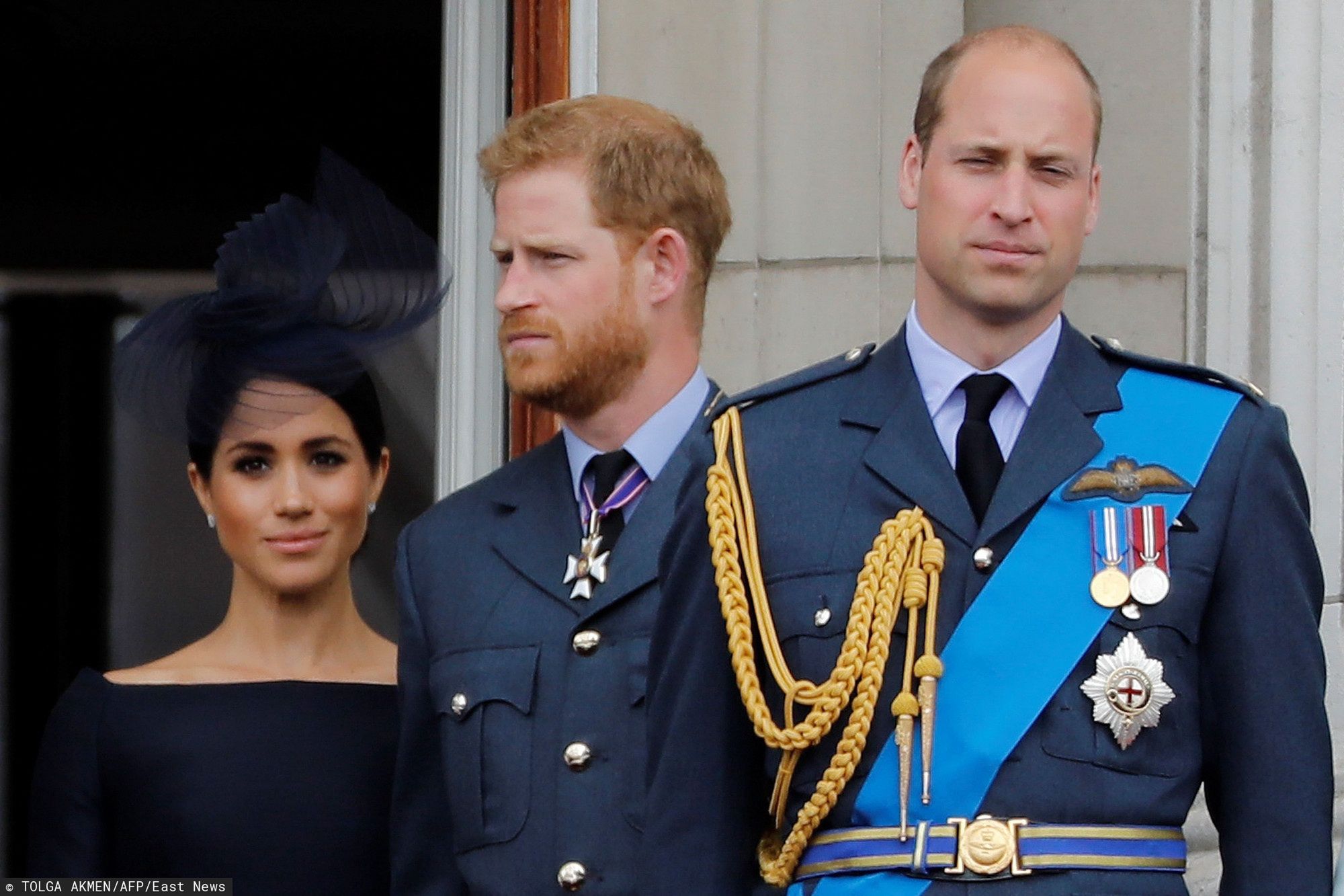 Harry, książę William i Meghan Markle