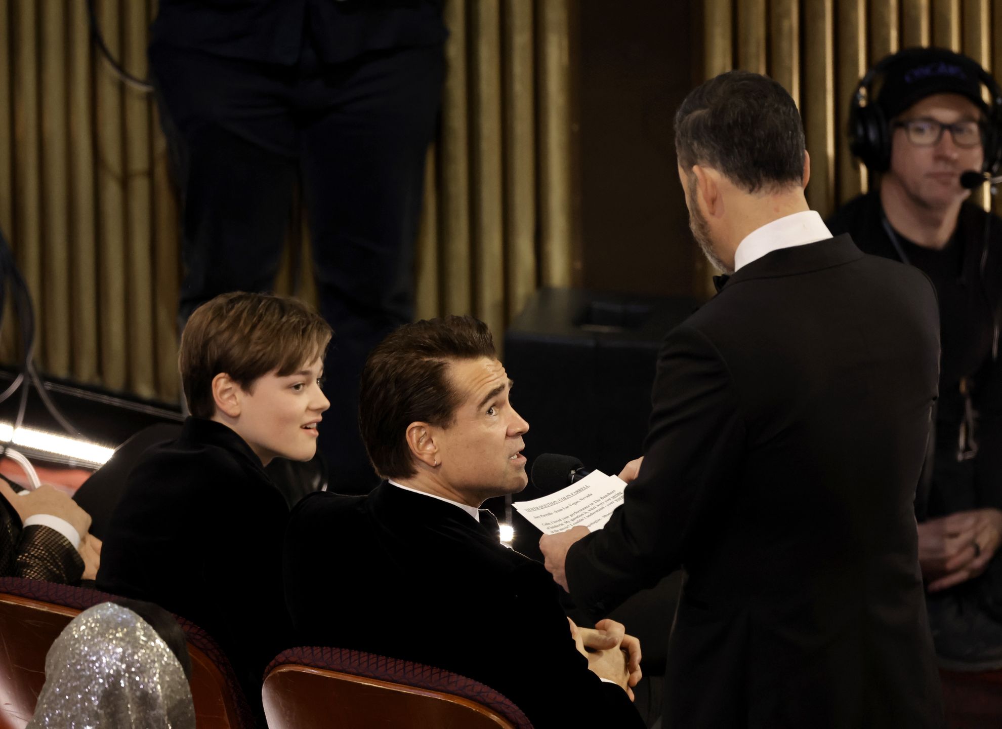 Colin Farrell z synem na Oscarach