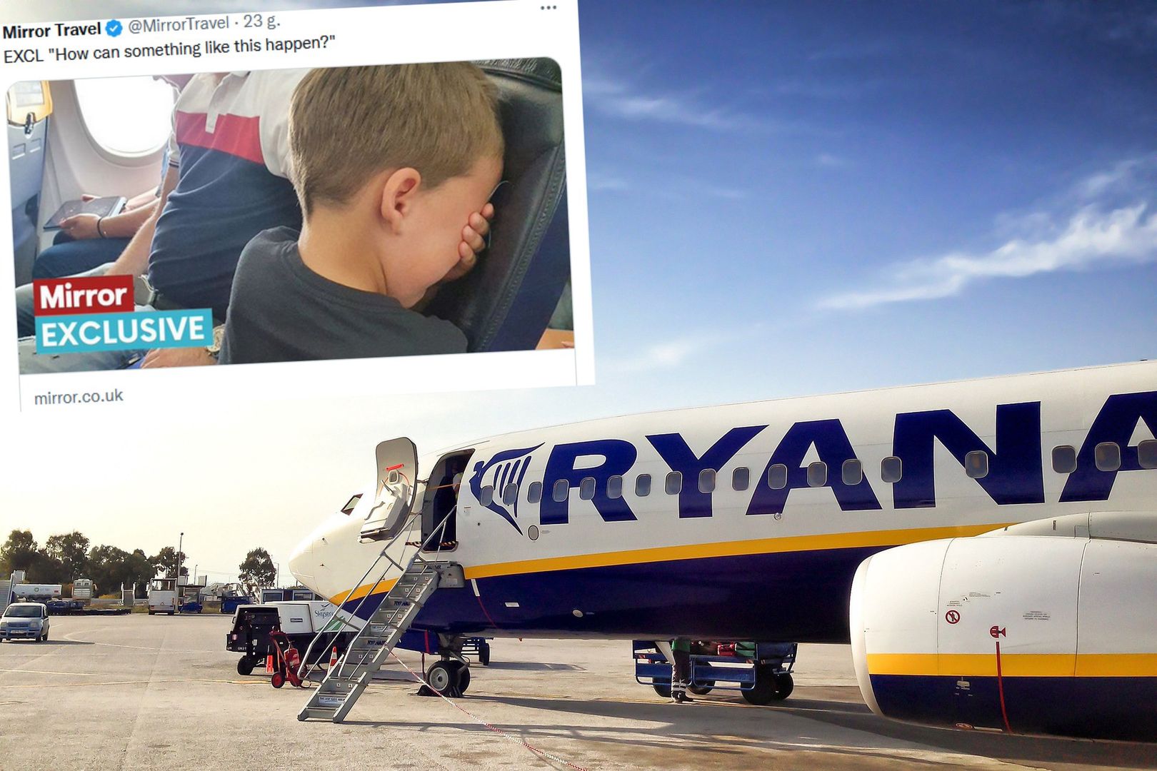 Ryanair się pomylił, pasażerka nie ustąpiła. 6-latek przepłakał cały lot
