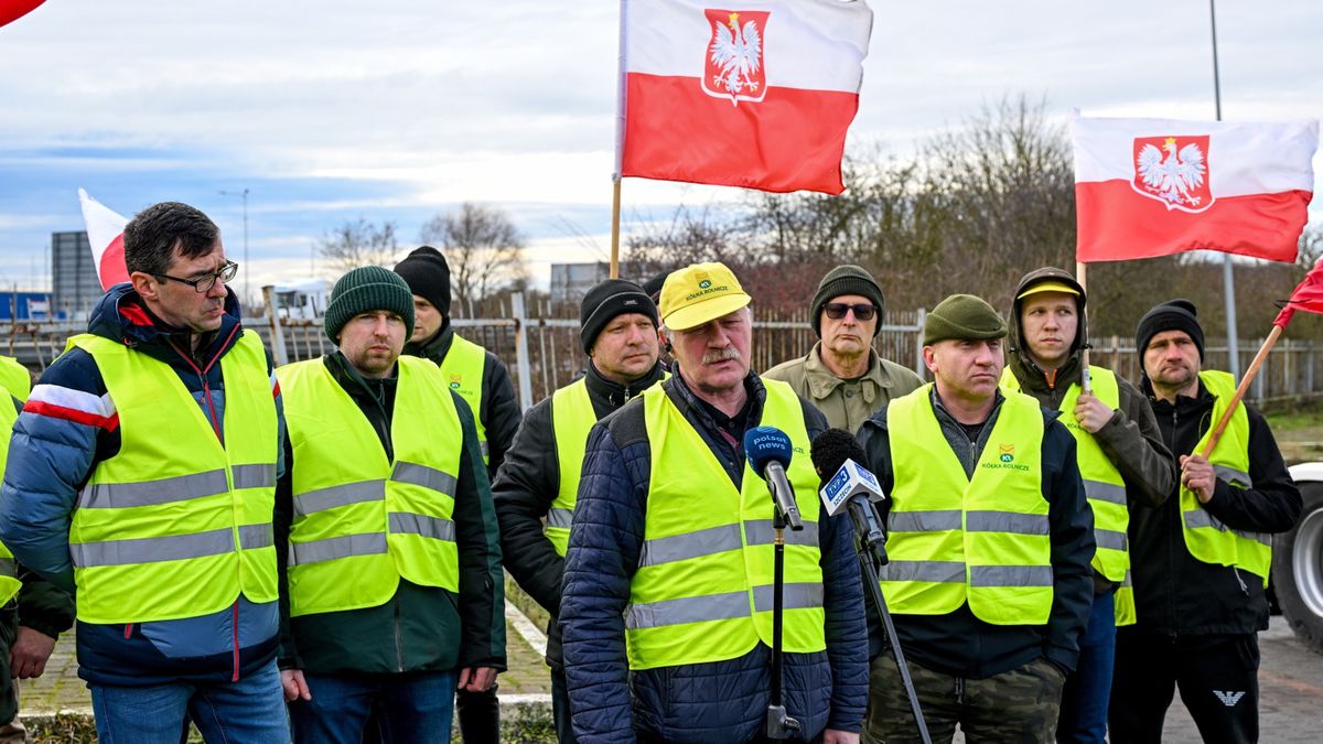 Protest rolników w Kołbaskowie