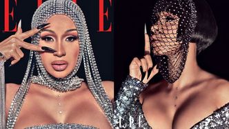 Cardi B pozuje w futurystycznych nakryciach głowy dla "Elle" i wyznaje: "Ludzie bez przerwy mnie ATAKUJĄ" (ZDJĘCIA)