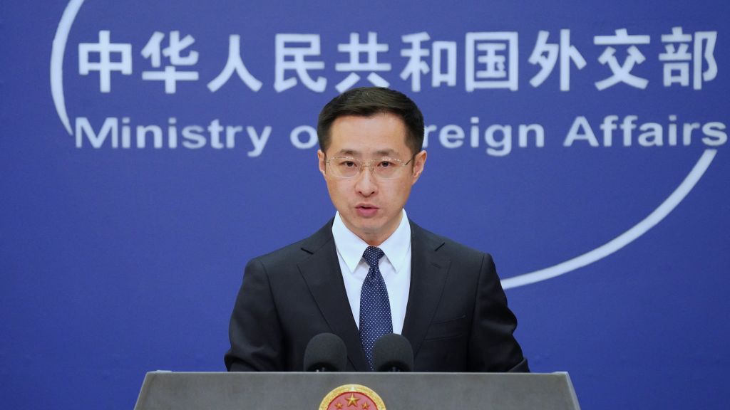 New Chinese Foreign Ministry Spokesman Meets Press
BEIJING, CHINA - MARCH 18: Lin Jian, new spokesman for China's Foreign Ministry, attends a regular press conference on March 18, 2024 in Beijing, China. (Photo by VCG/VCG via Getty Images)
VCG
china
