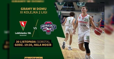 Lublinianka KUL Basketball powraca. Emocjonujący mecz już w sobotę!