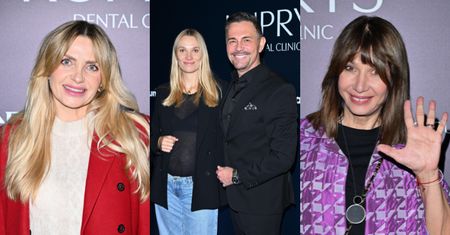 Gwiazdy suszą zęby na otwarciu kliniki dentystycznej: Maja Frykowska, Krzysztof Ibisz z ciężarną żoną, Grażyna Wolszczak...