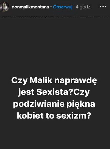 Malik Montana i Oliwia Trybus na Instagramie