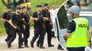 Obława w Starej Wsi. W sieci burza o sprzęt policji. "Na co dzień się tych hełmów nie stosuje"