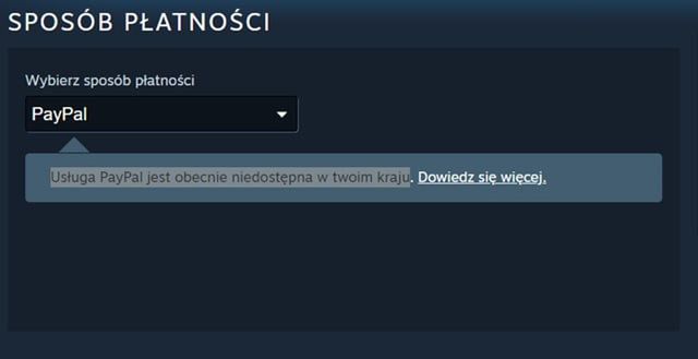 Źródło: Steam. - Polski gracz zapytał PayPala o brak płatności w złotówkach na Steam. Chwilę później zablokowano mu konto - wiadomość - 2025-08-13
