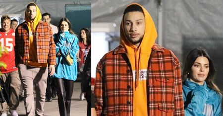 Kendall Jenner WRÓCIŁA do byłego chłopaka? Celebrytka wybrała się z o rok młodszym koszykarzem na Super Bowl (ZDJĘCIA)