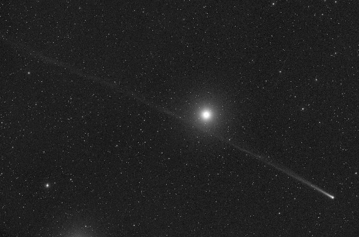 Widok komety SWAN25, Namibia