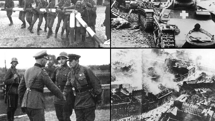 Batalia wrześniowa 1939, niemiecka i rosyjska inwazja na Polskę 