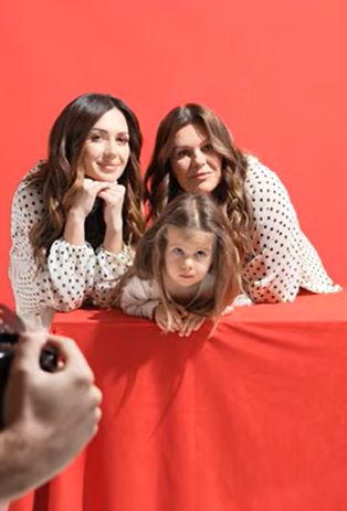 Wersow z mamą i córką