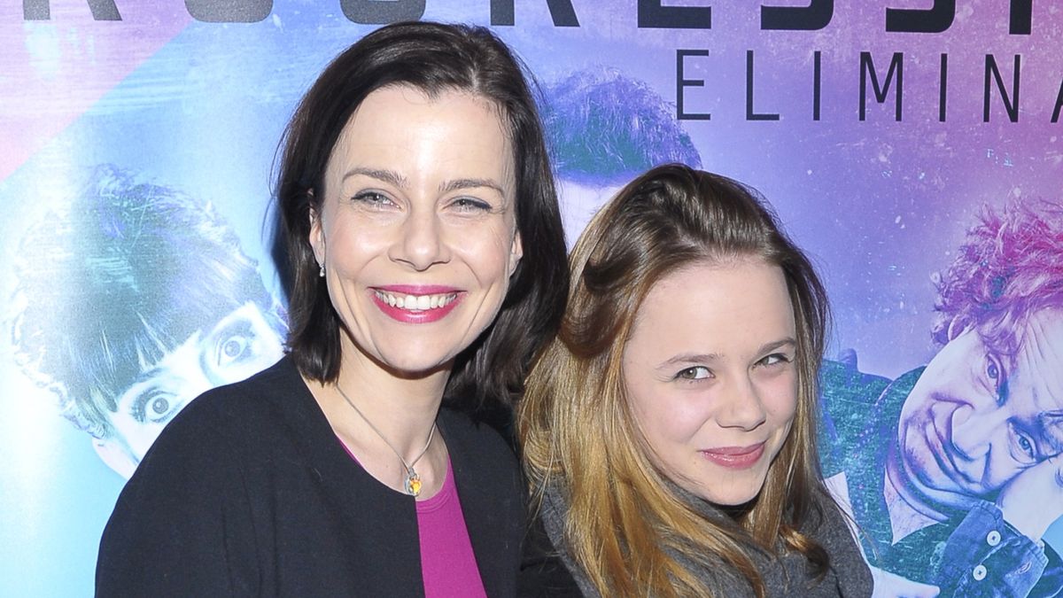 Agata Kulesza z córką