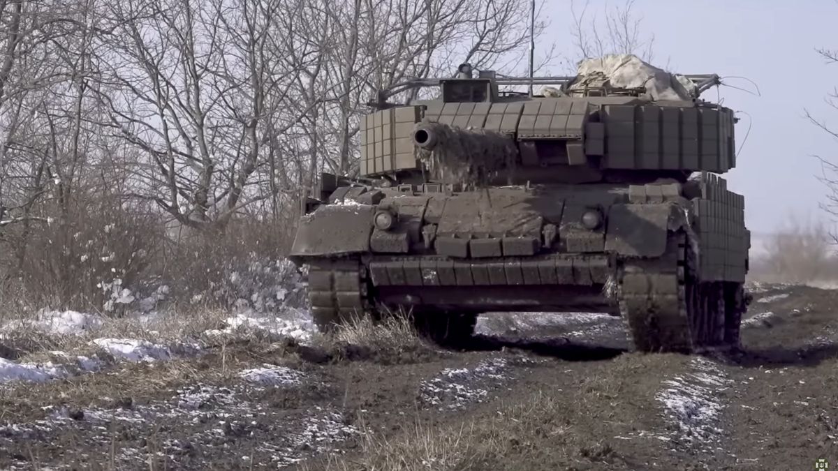 Ukraiński czołg Leopard 1A5.