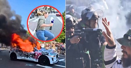 Chaos na ulicach Los Angeles. Reporterka została ranna
