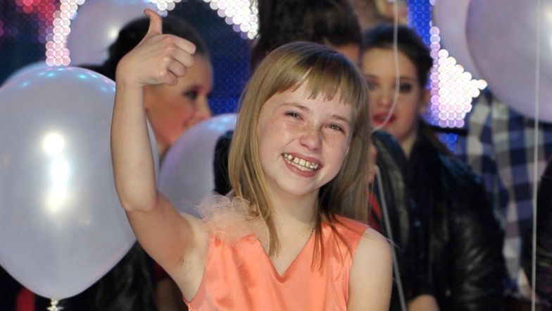 Magda Welc podczas finałowego odcinka "Mam Talent" w 2011 roku