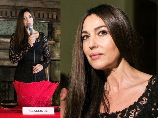 Piękna Monica Bellucci na spotkaniu w ambasadzie (ZDJĘCIA)