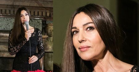 Piękna Monica Bellucci na spotkaniu w ambasadzie (ZDJĘCIA)