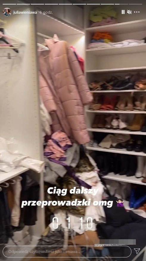 Julia Wieniawa relacjonuje przeprowadzkę do nowego mieszkania na Żoliborzu