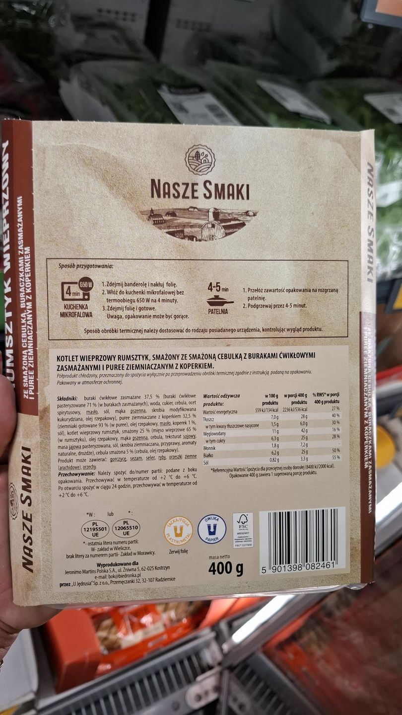 Sprawdziliśmy rumsztyk z Biedronki