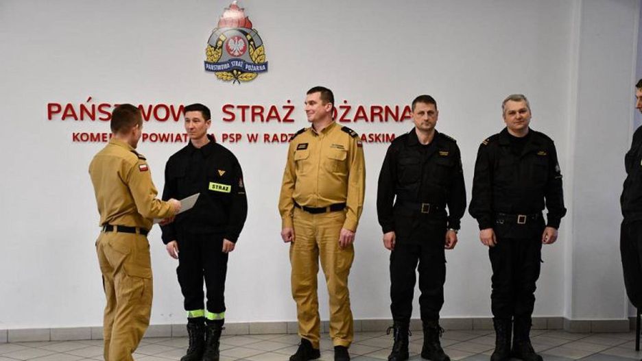 St. ogn. Grzegorz Zając otrzymał nagrodę za wyjątkową postawę