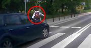 Szokujące nagranie wypadku w Warszawie. Chciał ominąć korek