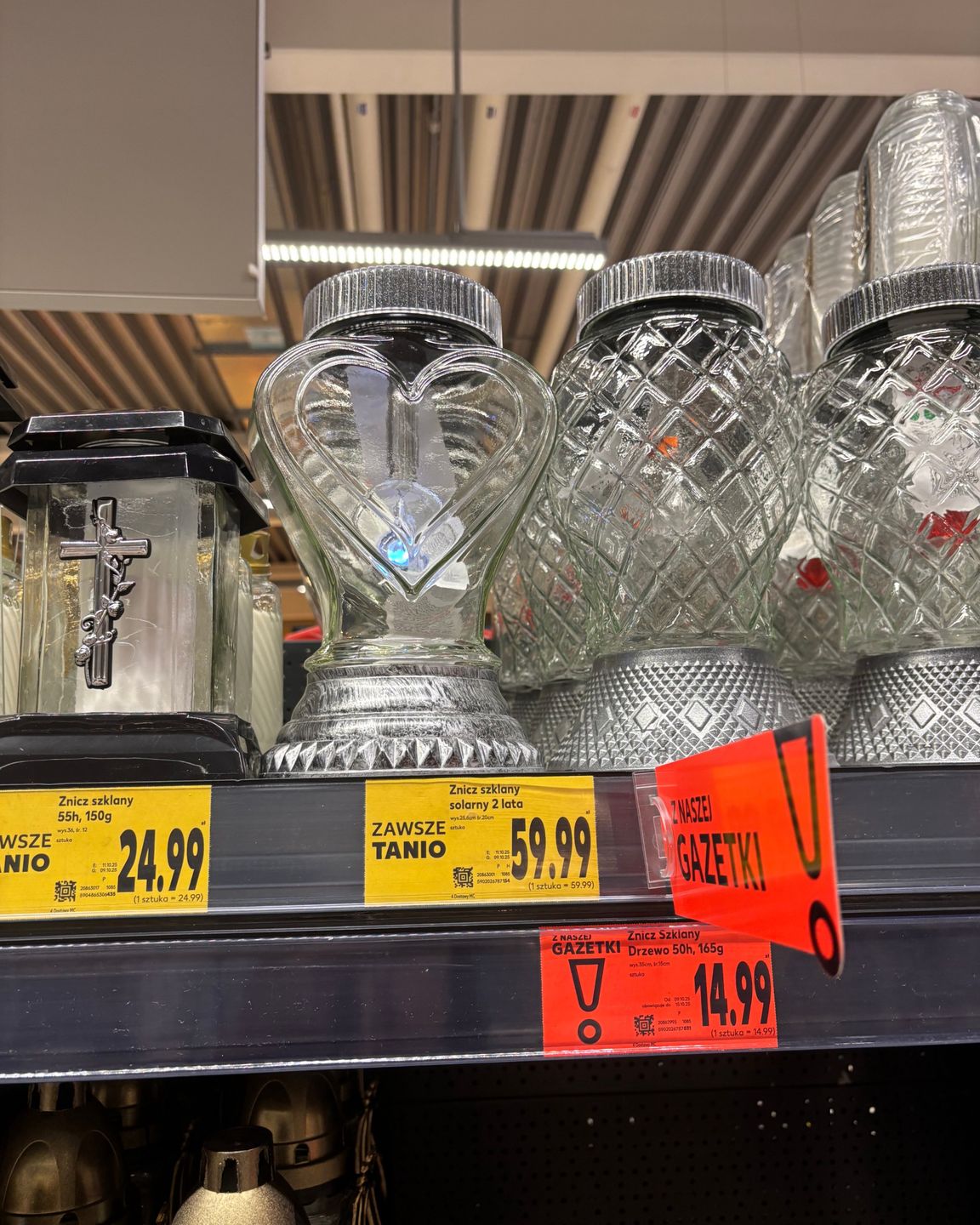 Znicz solarny w Kauflandzie