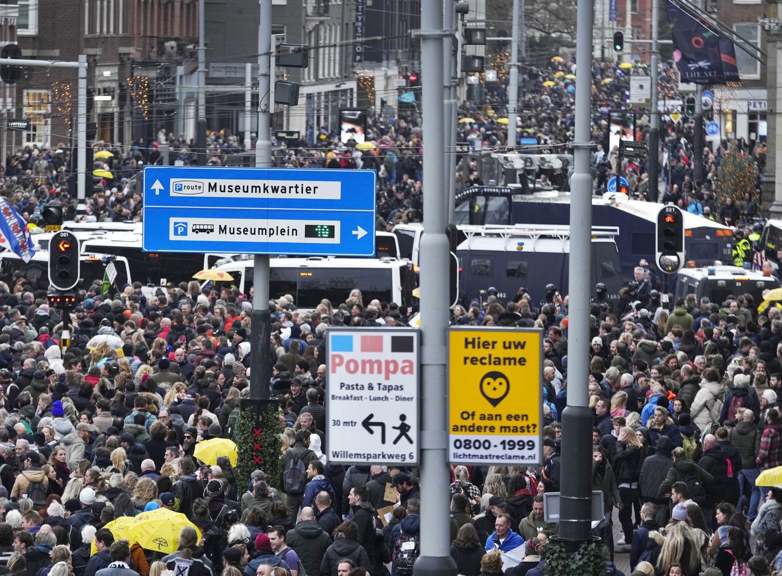 Protest w Amsterdamie