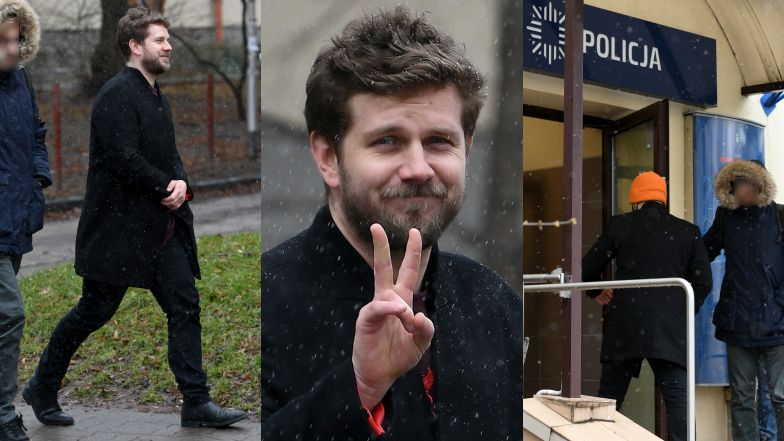 Tak wyglądała wizyta Antka Królikowskiego na komendzie