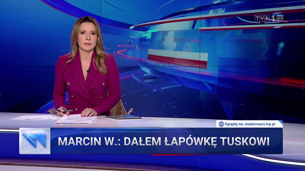 Skąd ten pasek? W TVP mówili o pośle PiS i izbie wytrzeźwień. Na pasku Tusk