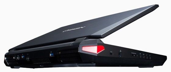 Origin PC EON17-SLX laptop dla graczy widok tyl