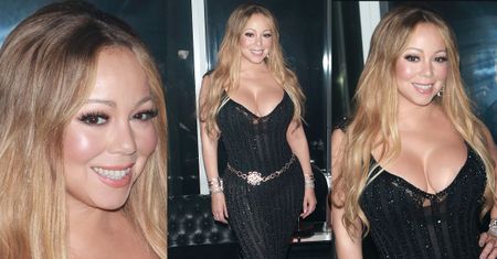 Mariah Carey pozuje na wdechu