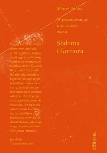 Marcel Proust - "Sodoma i Gomora"