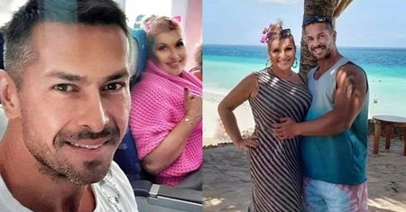 Katarzyna Skrzynecka ZRETUSZOWANA na zdjęciu udostępnionym przez jej męża? W locie na Zanzibar POWYGINAŁ kabinę (ZDJĘCIA)