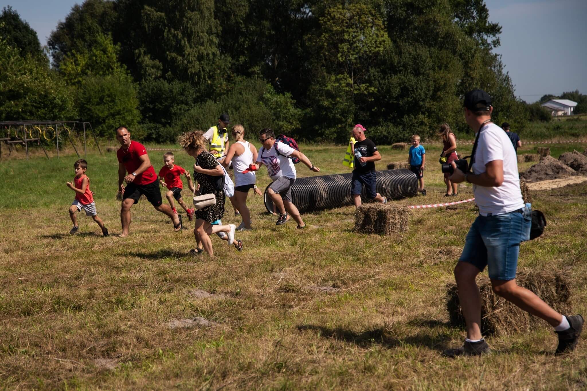 Run Wieprz River biegnące dzieci