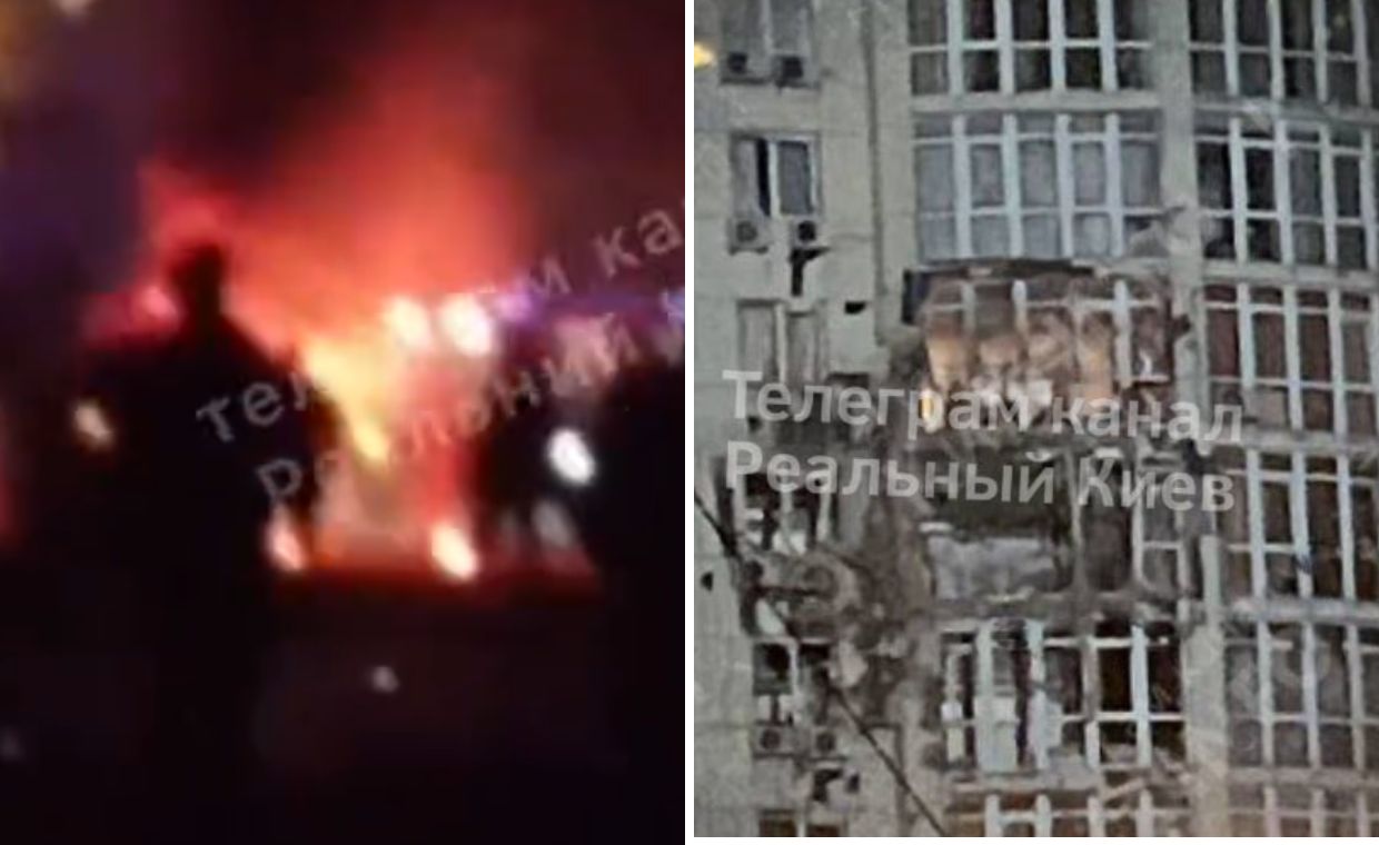 Atak dronów na Kijów