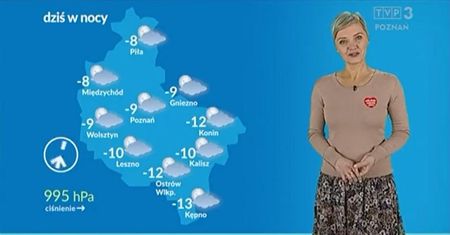 Prezenterka TVP z serduszkiem WOŚP nie pojawi się na wizji