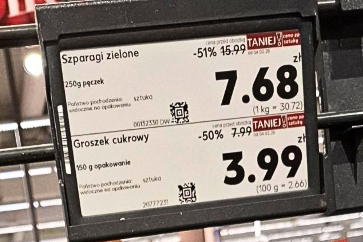 Cena za szparagi w Kauflandzie