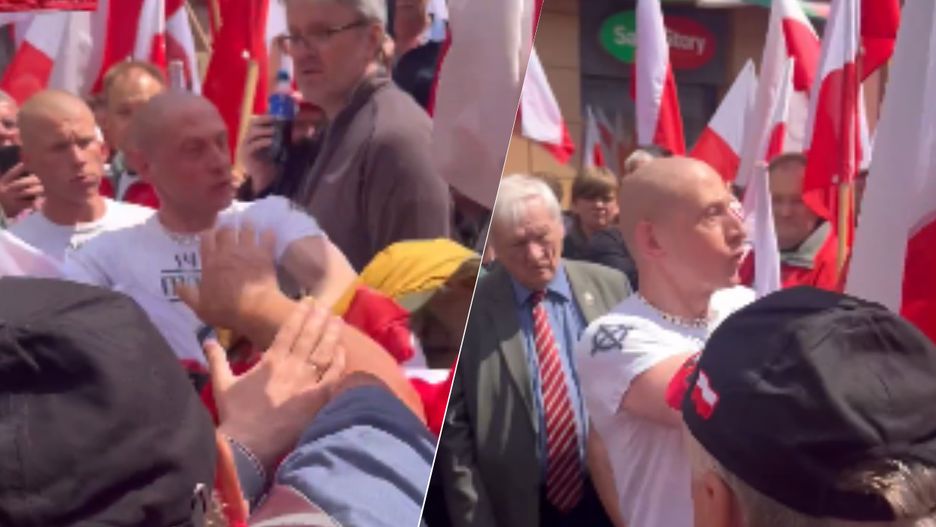 Incydent z neonazistą na marszu