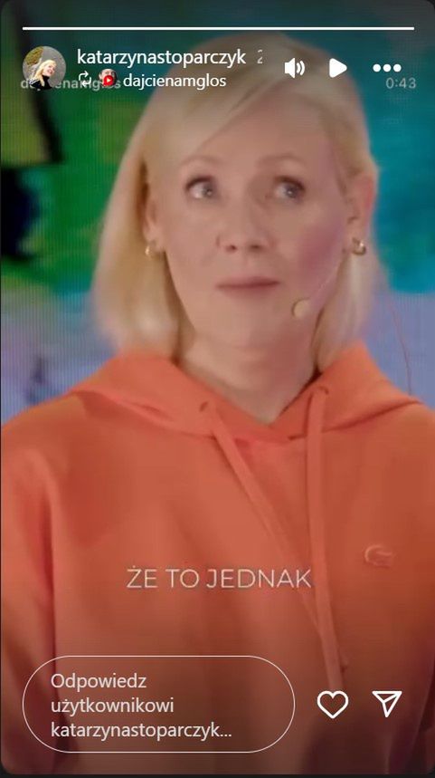 Ostatni post dziennikarki na Instagramie. To urywek programu