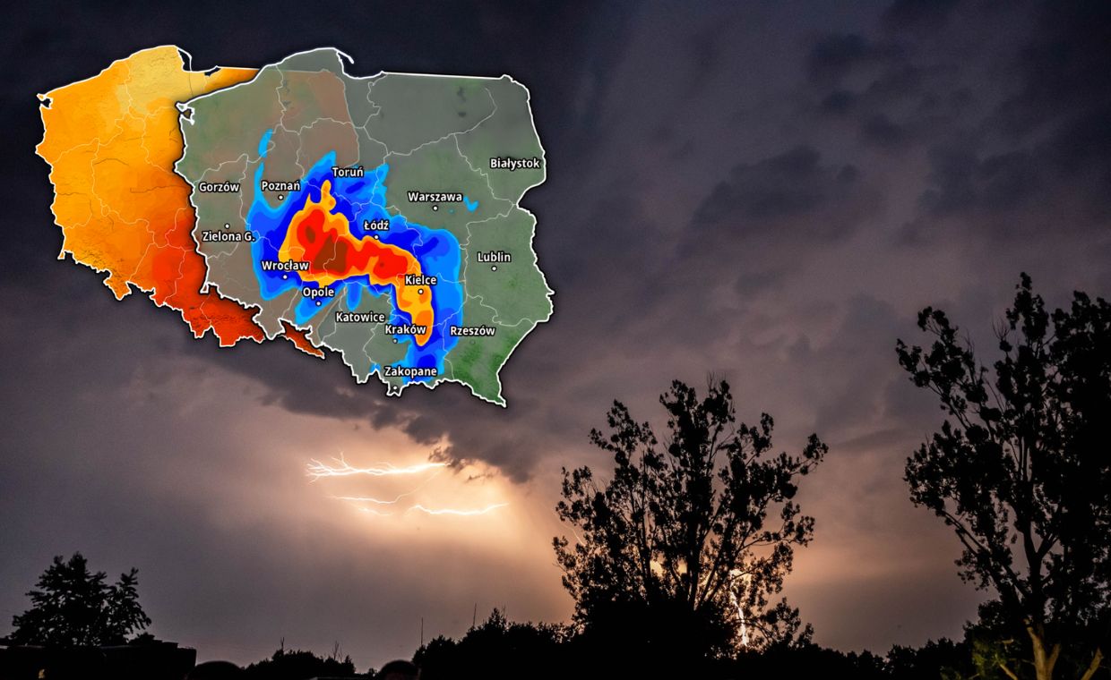 Polska w ogniu: 40°C i gwałtowne burze w najbliższym tygodniu