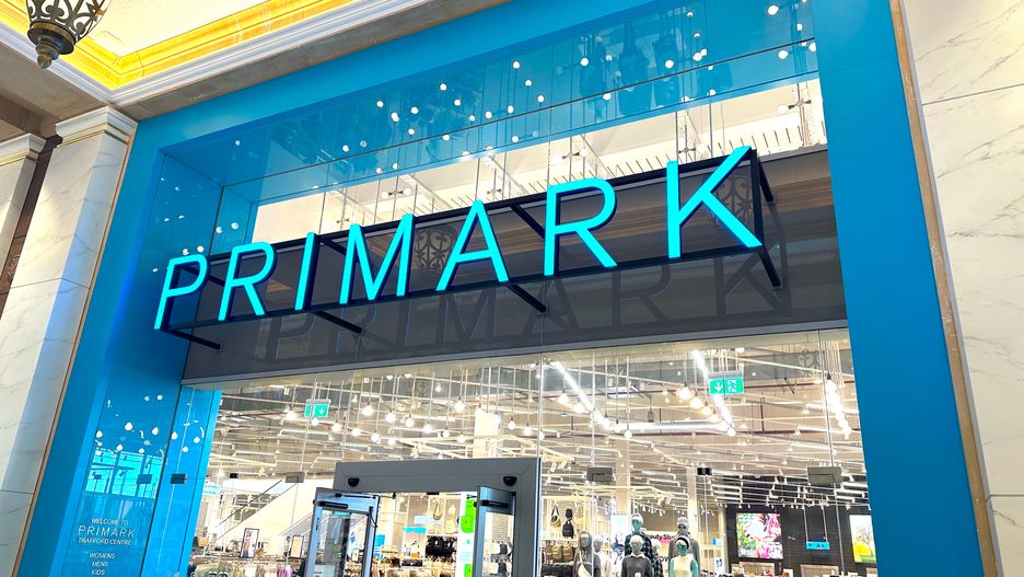 Trafford Centre, Manchester,  ENGLAND - September 2023:  Primark External Store Sign (Photo by Peter Dazeley/Getty Images)