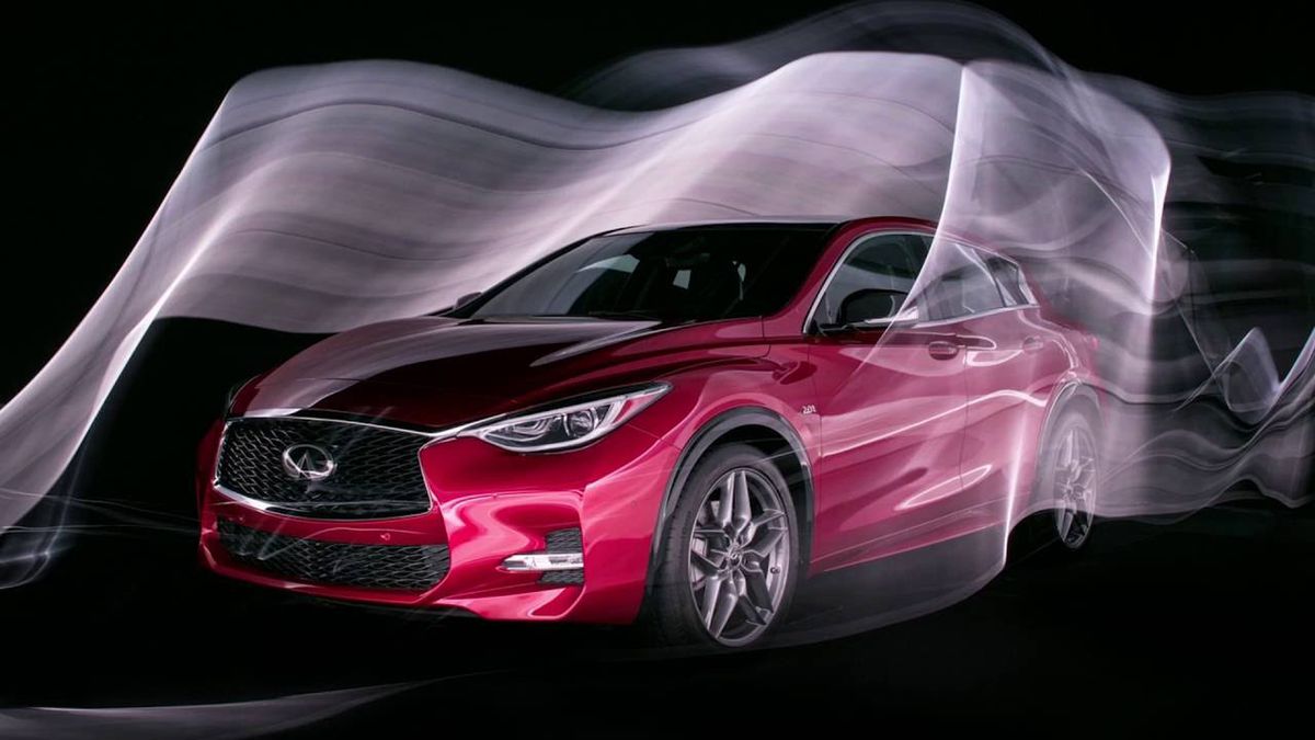 Niesamowite, malowane światłem zdjęcia Infiniti Q30 1