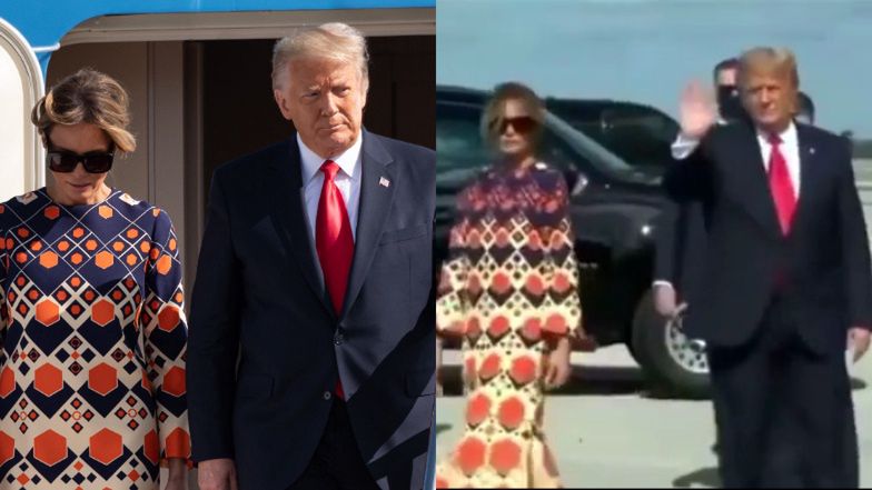 Melania Trump ucieka od Donalda Trumpa