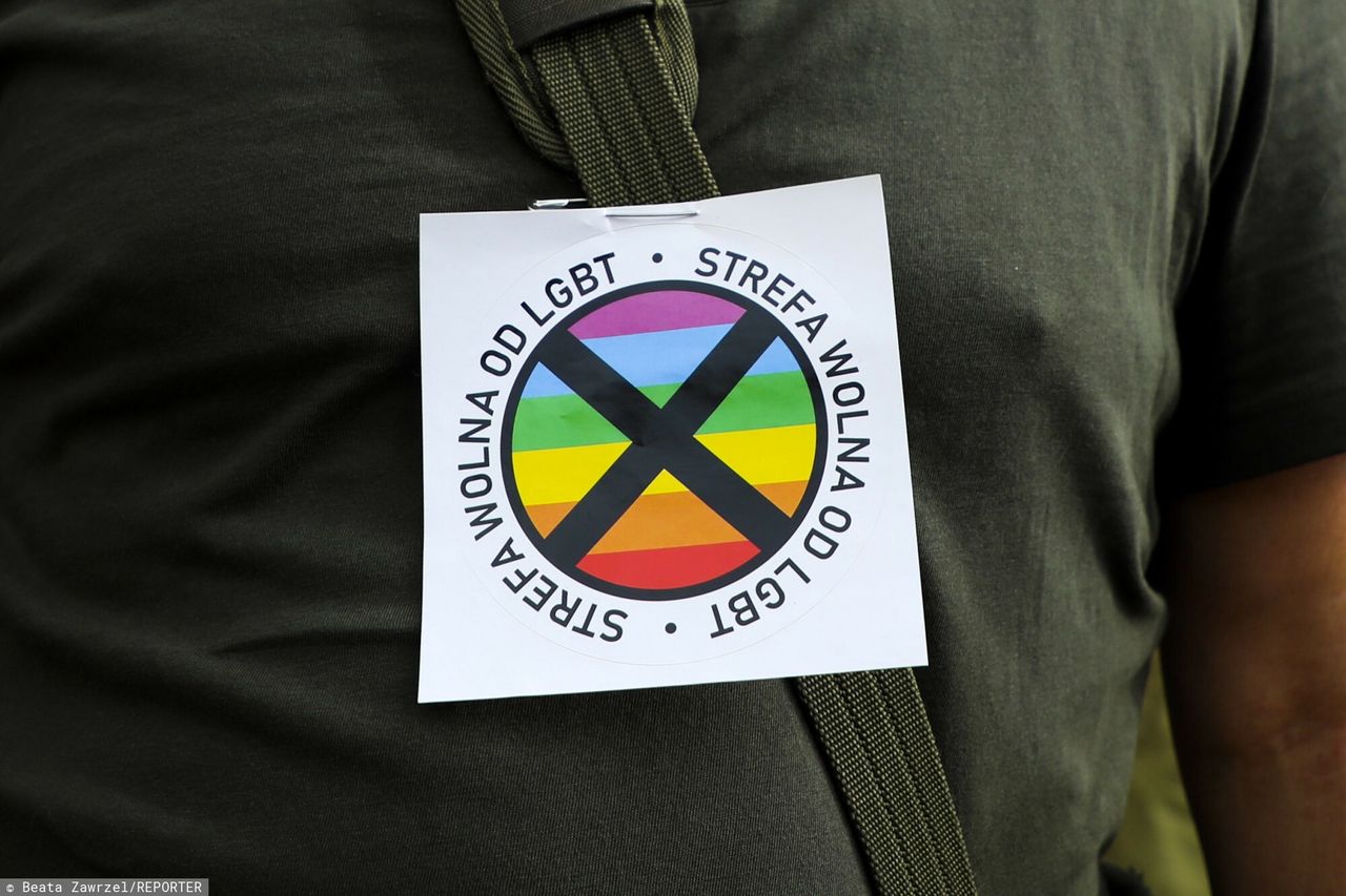 Naklejka "strefa wolna od LGBT"