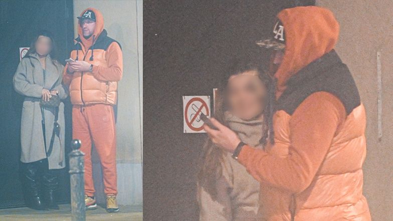 Robert Kochanek migdali się na ulicy z szatynką 