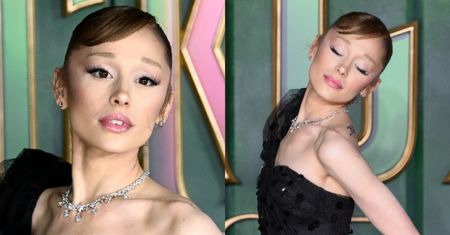 Szczuplutka Ariana Grande czaruje na premierze w sukience sprzed 73 lat (ZDJĘCIA)
