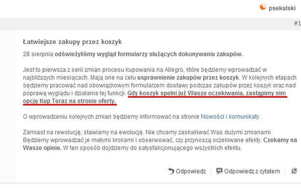 Allegro rezygnuje z Kup Teraz. Uszczęśliwi nas na siłę? 2