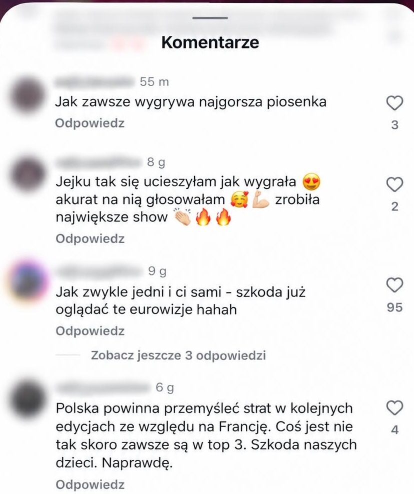 Komentarze widzów 